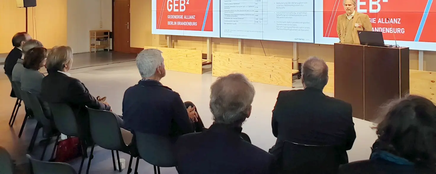 Rede bei der Geoenergieallianz