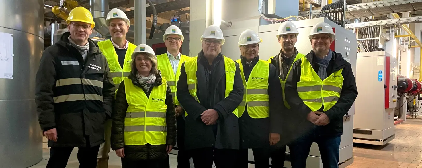 Gruppenfoto von Vertreterinnen von Johannesstift Diakonie, Waldkrankenhaus, GASAG Solution Plus