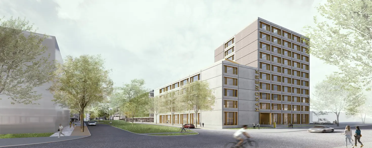 Gebäudentwurf der Marienhöfe