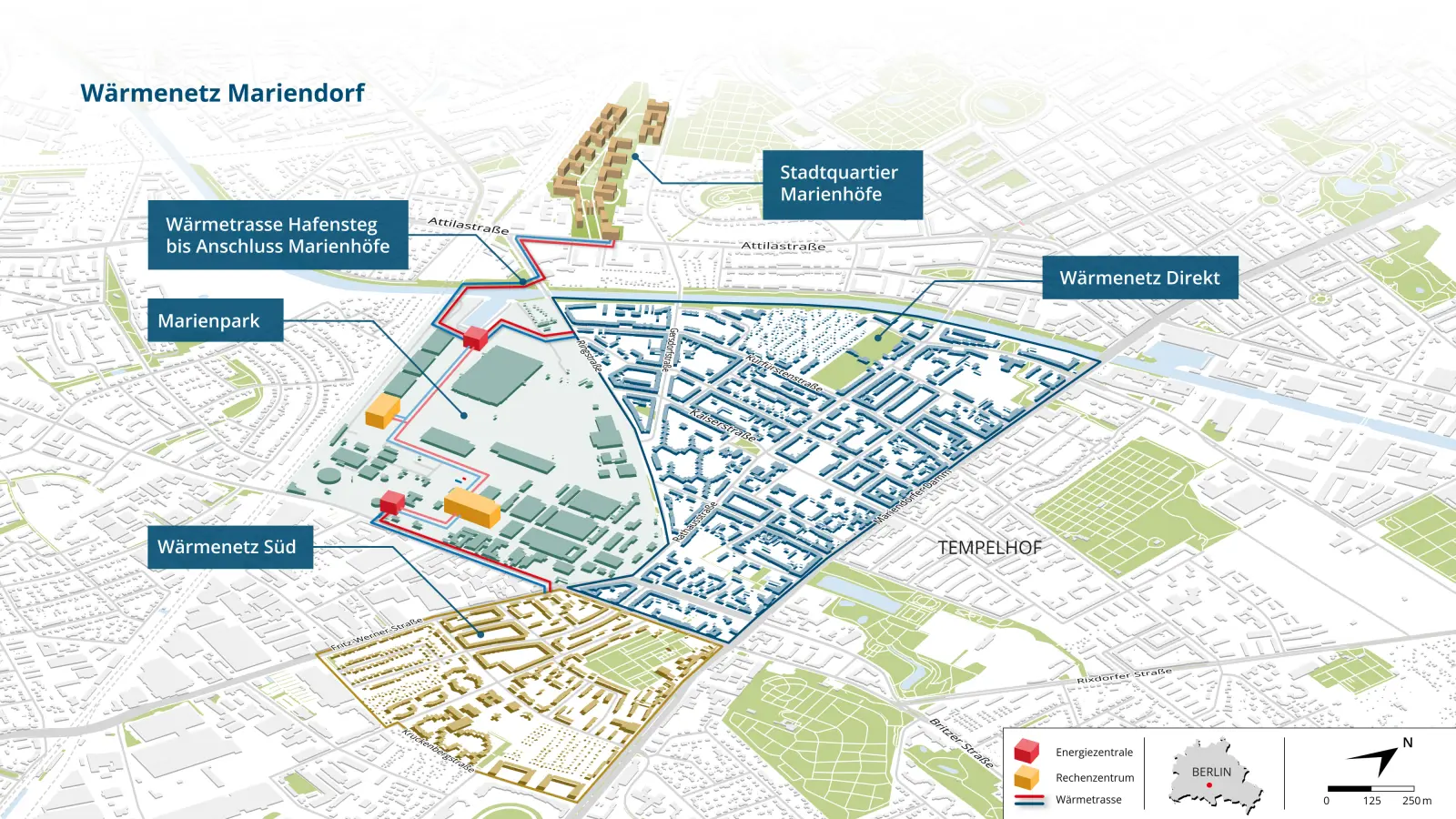 Wärmenetz Mariendorf Grafik